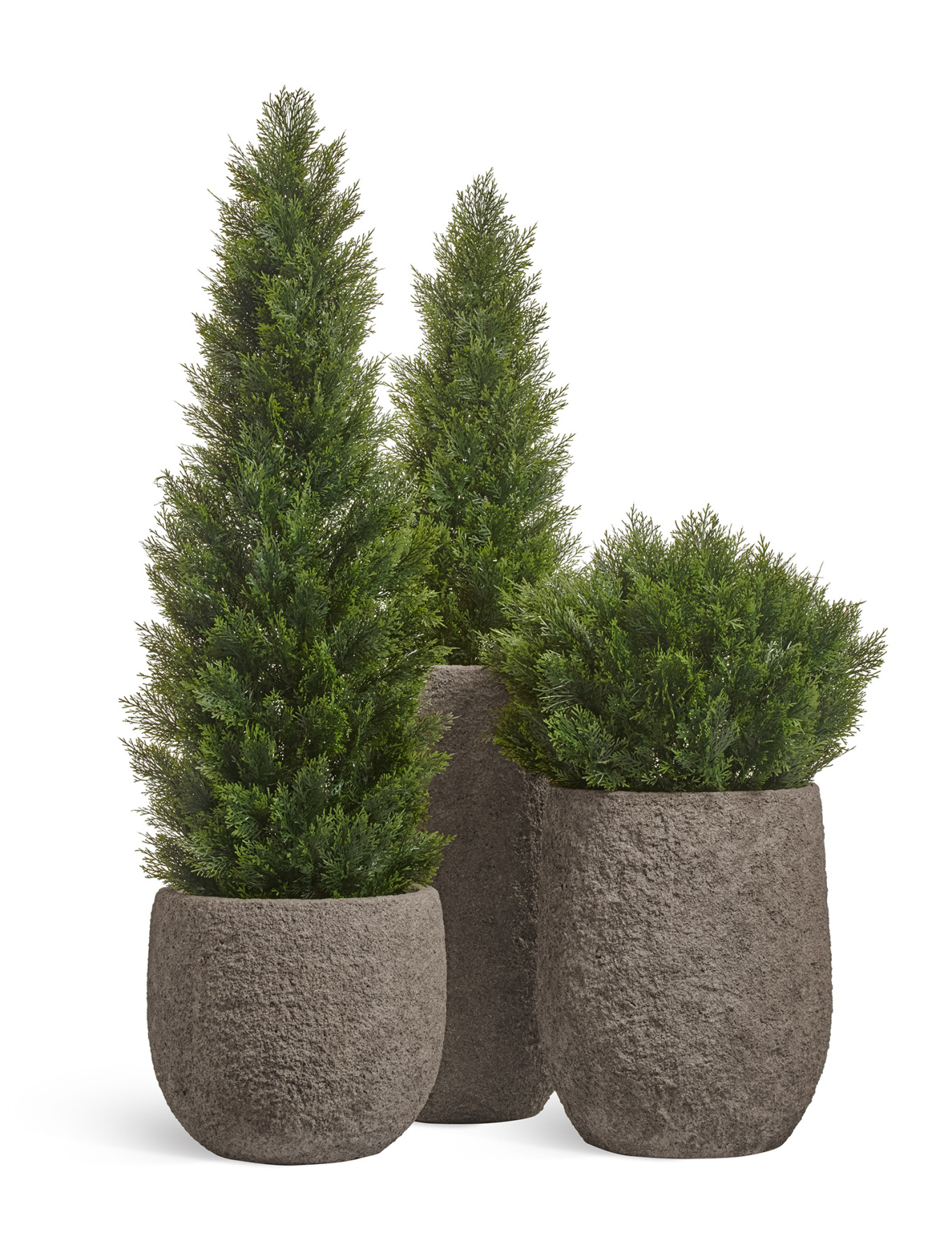 Кашпо TREEZ Effectory Terra Чаша classic серый беж в-50, д-55 см