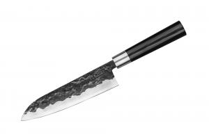 Набор: нож кухонный "Samura BLACKSMITH" Сантоку 182 мм гвоздичное масло салфетка SBL-0095C/Y 118264SMR
