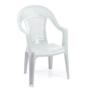 Кресло пластиковое Фламинго ФЛ-МТ001 белое 60х55х91 см